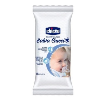 Chicco 16 шт. серветки для сосок дорожнє без спирту