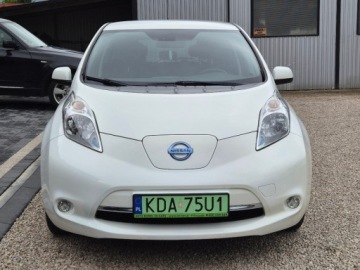 Nissan Leaf I Hatchback 5d Facelifting Elektryczny 109KM 2016 Nissan Leaf Sliczny Bialy elektryk 30KWH 149tys km Navi, kamera, automat f, zdjęcie 1