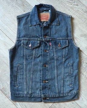 LEVI'S_kamizelka jeansowa_denim_męska_rozmiar S