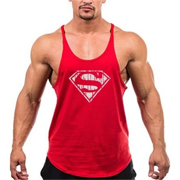Męskie koszulki treningowe, bezrękawnik na siłowni