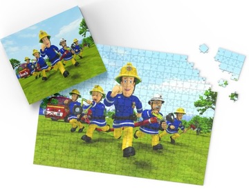 PUZZLE - STRAŻAK SAM BAJKA - PREZENT NA ŚWIĘTA WZORY - 24 el + PUDEŁKO