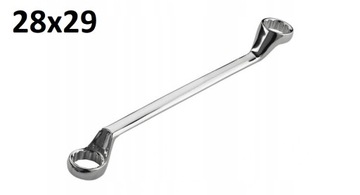 POWERBUILT Klucz oczkowy odgięty dwustronny 28x29