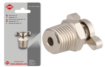 AIRPRESS 4336303 ZAWÓR SPUSTU KONDENSATU 1/4''