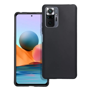 Plecki do Xiaomi NOTE 10 Pro silikonowe matowe czarny kwiaty