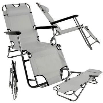 СКЛАДНОЙ ПЛЯЖНЫЙ СТУЛ, САДОВАЯ ТУРИСТИЧЕСКАЯ КРОВАТЬ ZERO GRAVITY 2in1