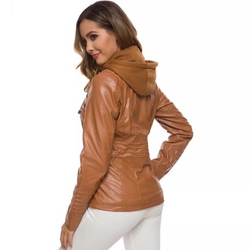 Winter Faux Leather Jacket Women Casual Basic Coat