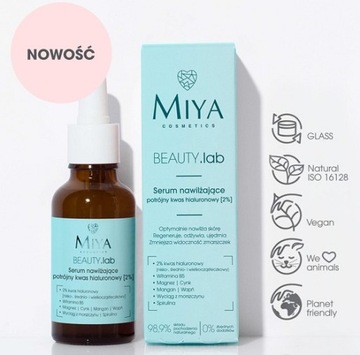 MIYA BEAUTY.lab СЫВОРОТКА увлажняющая с кислотами 2% 30мл.