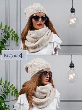 КРАСИВЫЙ КОМПЛЕКТ ШАПКА+ТЕПЛАЯ ЗИМНЯЯ ЮБКА