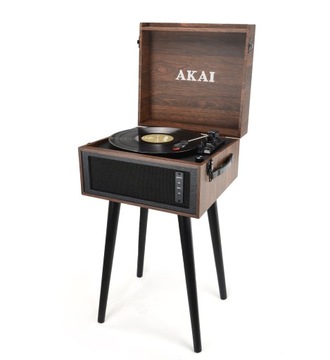 GRAMOFON NA DREWNIANYCH NÓŻKACH BLUETOOTH AKAI ATT-101BT