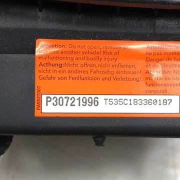 AIRBAG ULOŽENÍ VZDUCHOVÁ ŘIDIČE V70 III S80 II