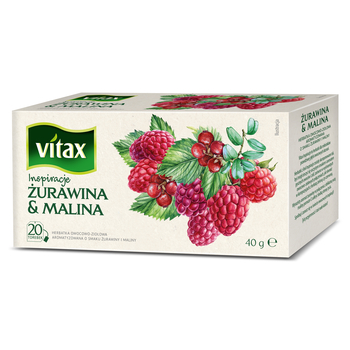 Herbata VITAX 20tb x 2g ŻURAWINA & MALINA