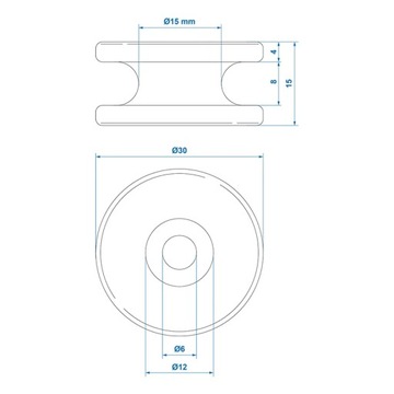 РУЧКА КРЮКА трос брезента прицепа 30мм