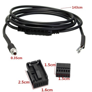 КАБЕЛЬ AUX JACK BMW QuadLock E85 E83 X3 X5 E39 E60 E53 X3 X5 E63 5 6
