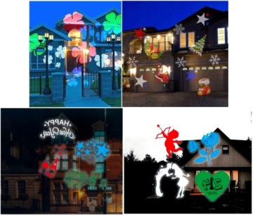 РОЖДЕСТВЕНСКИЙ СВЕТОДИОДНЫЙ ПРОЕКТОР 12в1 ДВИЖУЩАЯСЯ ЛАМПА