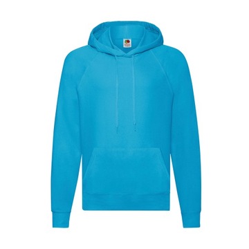 BLUZA Z KAPTUREM - FRUIT OF THE LOOM light azu M