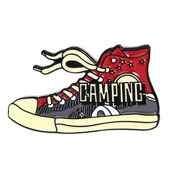 Przypinka Metal Trampek Camping