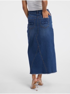 Niebieska jeansowa spódnica maxi ORSAY