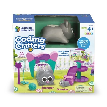 Learning resources, coding critters scamper ,sneaker, robot do