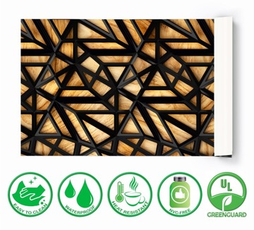 Podkładka mata ochronna biurka drewniane pasy