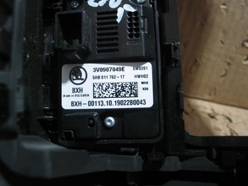 3V0907049E PANEL KLIMATIZACE VENTILACE OHŘÍVAČ SEDADLA ZADNÍ SUPERB III
