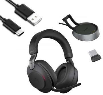 Słuchawki bezprzewodowe nauszne Jabra Evolve2 85 + STACJA + LINK + ETUI