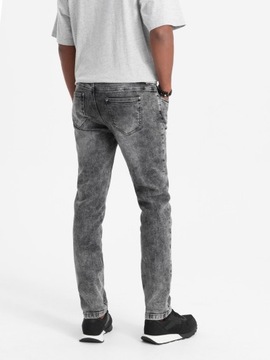 Spodnie męskie jeansowe SLIM FIT szare V4 OM-PADP-0110 XXL