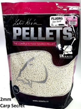 LK BAITS Pellet fluo Carp Secret 2mm 1kg