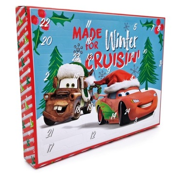 Disney Pixar Auta Cars Kalendarz Adwentowy dla Dzieci Zabawki Akcesoria