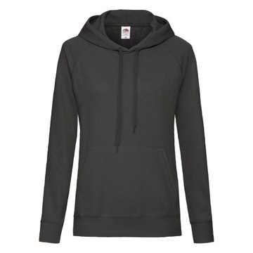 Damska bluza z kapturem Fruit 240g grafitowa S