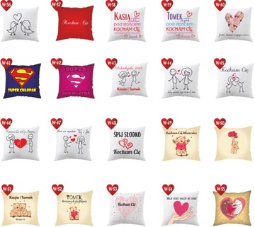 Подушка Подарок на День святого Валентина LOVE PATTERNS XXL