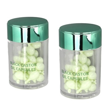 60 шт. Касторовое масло в капсулах для роста волос. Предотвращает потерю 9О.