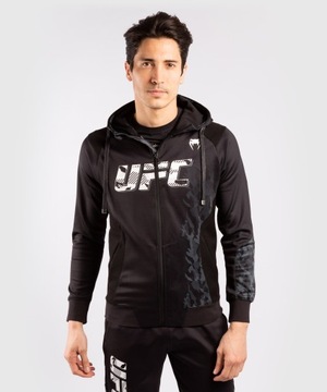 Čierna XXL mikina Venum Ufc Aauthentic FightWeek Zip