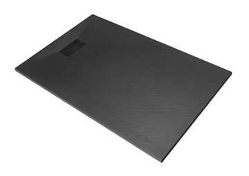 Brodzik prysznicowy VEXO 120x80 czarny SLIM Besco