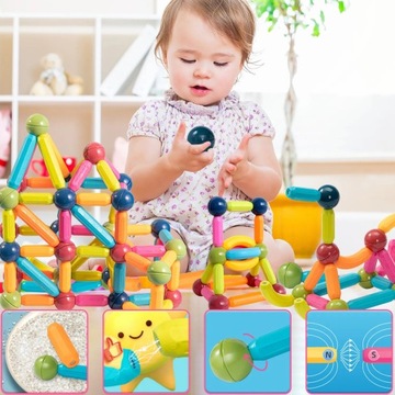 МАГНИТНЫЕ БЛОКИ МАГНИТНЫЕ ПАЛОЧКИ НАБОР КОНСТРУКЦИОННЫХ БЛОКОВ 116 EL