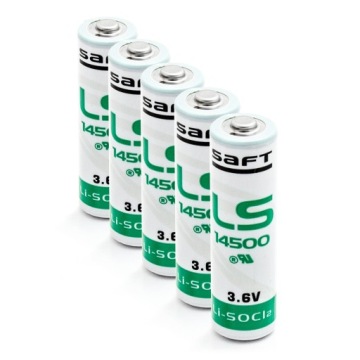 10 литиевых батарей LS14500 3,6 В SAFT