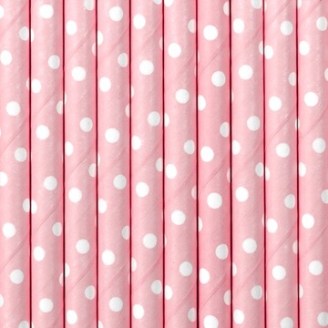 Słomki rurki roczek urodziny papierowe baby shower
