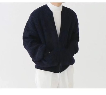 Korean Retro Casual Knit Sweater Men's High-quali