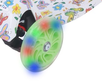 ЧЕТЫРЕХКОЛЕСНЫЙ БАЛАНСИРОВАННЫЙ САМОКАТ СО СВЕТОДИОДНЫМИ КОЛЕСАМИ ГРАФИТТИ