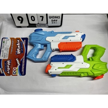 PISTOLET NA WODĘ STRZYKAWKA POMPA MIOTACZ WODNY BROŃ ZABAWKA DLA DZIECI 2EL