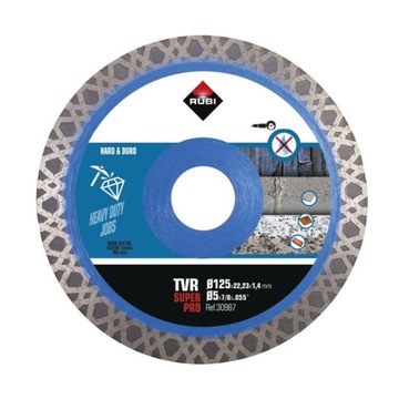 Tarcza diamentowa do gresu TVR 125 Superpro Rubi