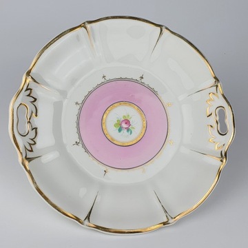 ANTIQUE STARA PORCELANA PATERA Z UCHWYTAMI