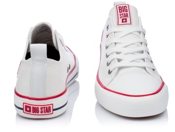 КРОССОВКИ МУЖСКИЕ НИЗКИЕ КЛАССИЧЕСКИЕ BIG STAR БЕЛЫЕ 43