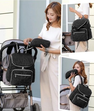 СУМКА ДЛЯ КОЛЯСКИ, РЮКЗАК ДЛЯ МАТЕРИ, ТЕРМООРГАНИЗАТОР НА МОЛНИИ, КАРМАНЫ USB