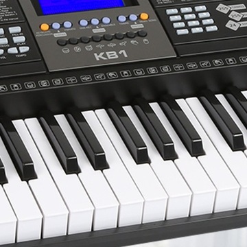 KEYBOARD ZESTAW+ STOJAK+ ŁAWKA+SŁUCHAWKI/ DO NAUKI