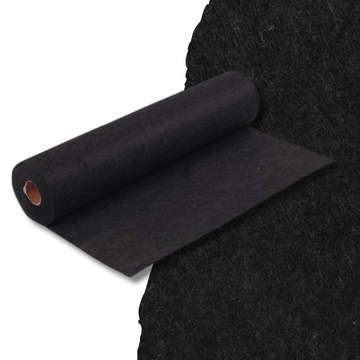 MIĘKKI FILC AKRYLOWY W ROLCE 5m CZARNY MELANŻ 2mm