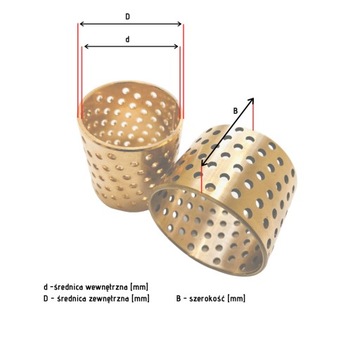 Бронзовая втулка скольжения Е92 подшипник 30х34х25