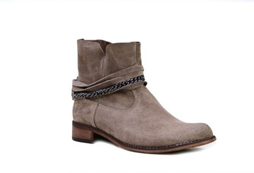 ELLABUT SPRING БОТИНКИ, ЗАМША, КОЖА КАПУЧИНО r40