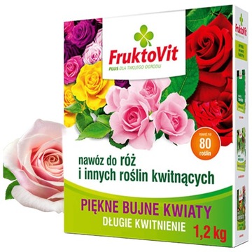 Nawóz do róż i innych roślin kwitnących FruktoVit Plus 1.2kg granulowany