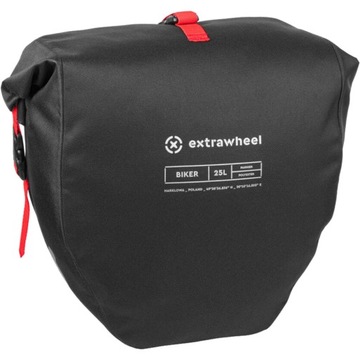 Кофры Extrawheel Biker, черно-красные