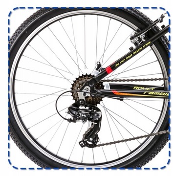ВЕЛОСИПЕД 24 ROMET RAMBLER SHIMANO MOUNTAIN MTB 13 ДЮЙМОВ С ОСВЕЩЕНИЕМ СВОБОДНАЯ СТОЙКА